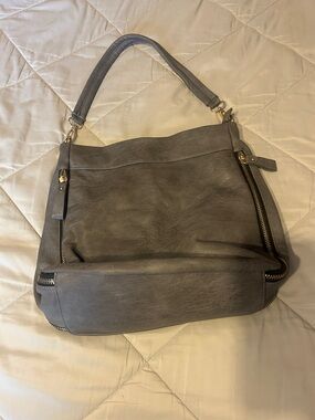 Trendy boutique Gray Soft Hobo Shoulder Bag